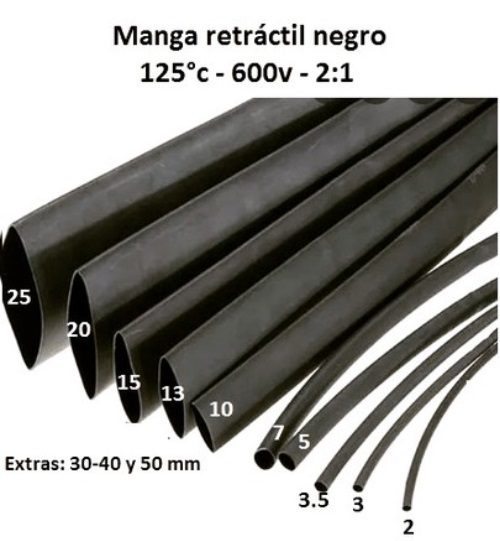 Manga Tubular Retráctil 20.0 mm 600V 125°c