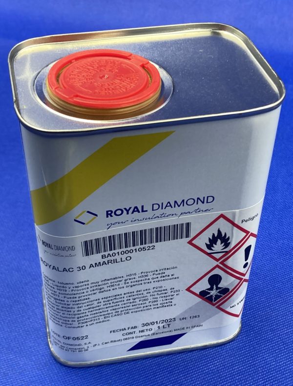 Barniz dieléctrico Royalac 30 Royal Diamond Secado aire - 1 LT