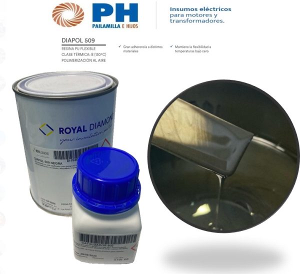 Kit Resina PU Diapol 509 flexible Royal Diamond (1.1 kg de mezcla)