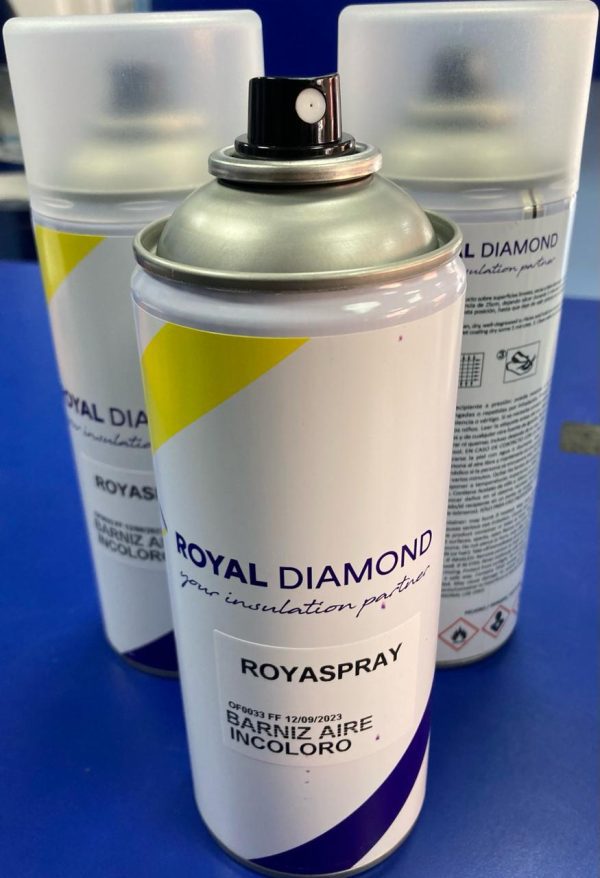 Spray ROYASPRAY transparente Royal Diamond Barniz dieléctrico