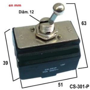 Interruptor Tripolar 30A on/off CS-301TP